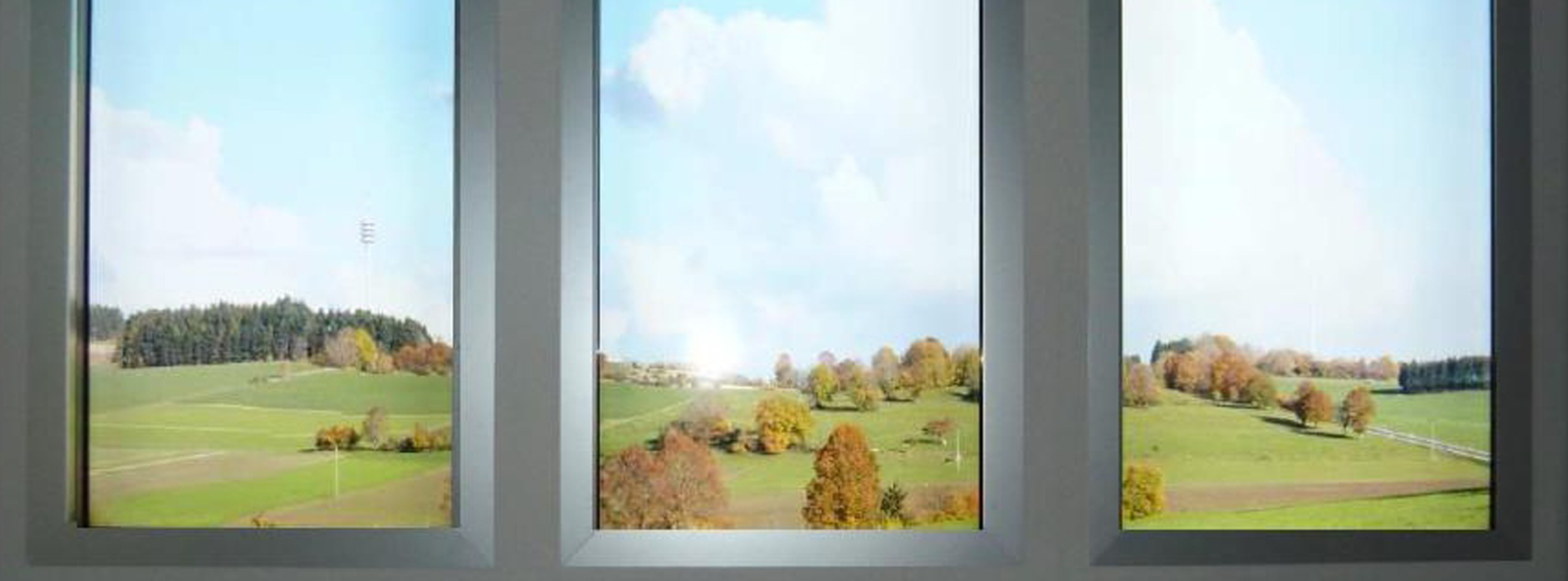Virtual window for windowless interiors